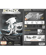 Silver Dragon Fantasy Metal Earth ICONX 3D Steel Model Kit #ICX023 NEW S... - $382.26 MXN