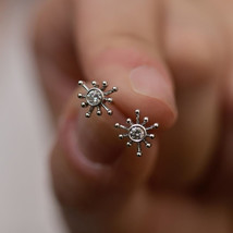 Korean Design Sense Small Diamond Studs Simple Cold Style Exquisite Refined Grac - $9.99