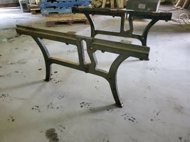 Vintage Antique Cast Iron Industrial Legs Table Base Industrial Steampun... - $1,499.99