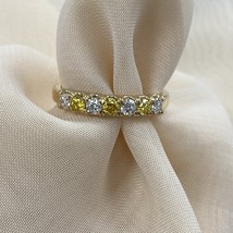 0.50Ct Bianco Giallo Alternando Laboratrio Cresciuta Diamante Fede Nuzia... - $25,996.35 MXN+