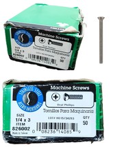 Machine Screws No. 1/4-20 S X 3&quot; L Phillips Oval Head (50-PK) - Hillman ... - $18.80