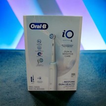 Oral-B iO Series 4 Gum &amp; Sensitive Care Electronic Toothbrush White Blue... - £46.24 GBP