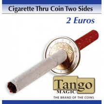 Cigarette Thru 2 Euros by Tango Magic (Two Sided) - £58.55 GBP