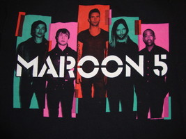 Maroon 5 2013 North American Concert Tour Pop Rock Music Fan Black T Shi... - $14.30