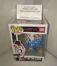 David Howard Thornton Hand Signed Autograph Art The Clown Funko Pop COA Terrifie - £198.54 GBP