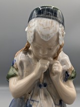 1969 Vintage Denmark Royal Copenhagen Porcelain Figurine Girl from Bornholm 1323 - $210.36