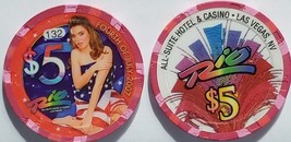  $5 Ltd Edition 500 RIO Hotel &amp; Casino Vegas Casino Chip Fourth of July ... - £8.59 GBP