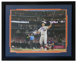 Pete Alonso Autographed Mets Multi-Inscribed Framed 16&quot; x 20&quot; Photo Fanatics LE  - £350.44 GBP