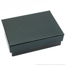 500 Black Stripe Cotton Filled Jewelry Gift Box 3 1/4&quot; - £138.44 GBP