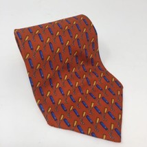 Banana Republic Orange Screwdrivers Tie Italy Made Tools Repair Garage M... - $39.59