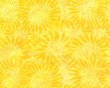 Cotton Batik Sunflowers Yellow Hand-Dyed Bali Batiks Fabric by the Yard ... - $15.95