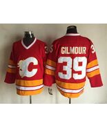 Flames #39 Doug Gilmour Jersey Old Style Uniform Red - €42,55 EUR