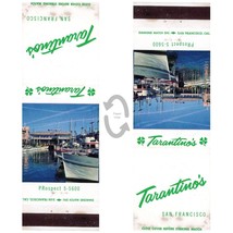 Vintage Matchbook Cover Tarantinos Restaurant 1960s San Francisco California Map - £6.97 GBP