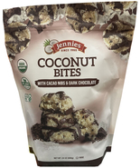 Jennies Coconut Bites With Cacao Nibs &amp; Dark Chocolate USDA ORGANIC 24 o... - £17.77 GBP