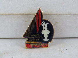 Vintage Sailing Pin - America&#39;s Cup 1987 Fuji Film - Celluloid Pin  - £14.90 GBP