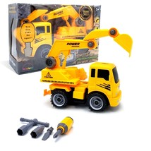 Construct A Truck - Excavator. Take it apart + Friction powered 2-toys-in-1 - £19.73 GBP