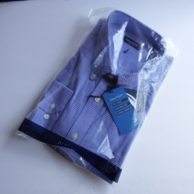 NWT Nautica Mens Blue/White Plaid Long Sleeve Shirt 17.5 - $1,222.70 MXN