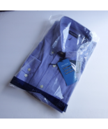 NWT Nautica Mens Blue/White Plaid Long Sleeve Shirt 17.5 - $1,211.07 MXN