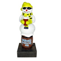 Winter&#39;s Bourbon Cask Ale Beer Keg Tap Handle Mancave Rare Snowman 10” F... - $34.65