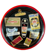Vintage Beer Drinks Tray Martini Johnnie Walker Bronte Drambuie Senders ... - $472.40 MXN