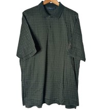 Bobby Jones Players Men Polo Shirt Size L PGA National Green Striped Cotton - £23.35 GBP