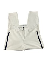 Universal Thread Women&#39;s White High Rise Skinny Jeans Blue Stripe 14/32 REG - £21.08 GBP