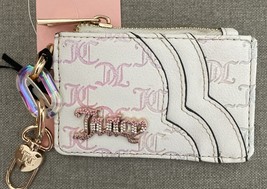 Juicy Couture Angel Bling Bling Zip Around Wallet . Pink/White/Gold W/Ke... - $27.71