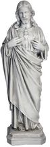 Jesus Christ Sacred Heart Christian sculpture statue 16" - $137.61