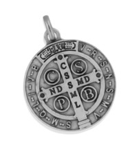Catholic Saint Benedict Medal, 1 1/4 Diameter - £31.26 GBP