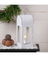 Wooden Lakeview Lantern in Rustic White - €49,75 EUR