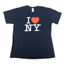 Gildan I Love NY T Shirt Size Large I Love New York Black - $16.82