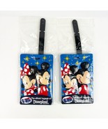 TWO New American Tourister Disneyland Luggage Tag Mickey &amp; Minnie Mouse ... - $15.99