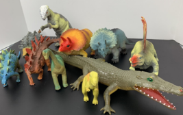 Lot of 10 Dinosaur Toy Figures Plastic Vinyl PVC 1990s - 2000s - £31.57 GBP