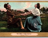 The Army Target Practice Comic Romance 1909 DB Postcard F17 - $7.87