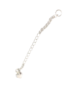 Necklace Extender 2 inch  925 Sterling Silver Puffed Heart Extension - $20.09 CAD