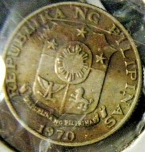 1970 Philippines-10 Sentimos-Very Fine detail - £1.57 GBP