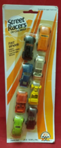 Zee Toys Set Of 8  “Street Racers” 1/87 Baked Enamel Finish Die Cast Cars - $12.87