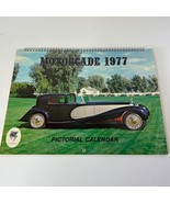 Vintage 1977 Motorcade Pictoral Calendar Bugatti Ford Cadillac Mercedes ... - €3,99 EUR