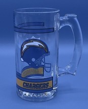 Vintage NFL San Diego Chargers Logo Mug Glass Beer 12 Ounce Los Angeles ... - £11.61 GBP