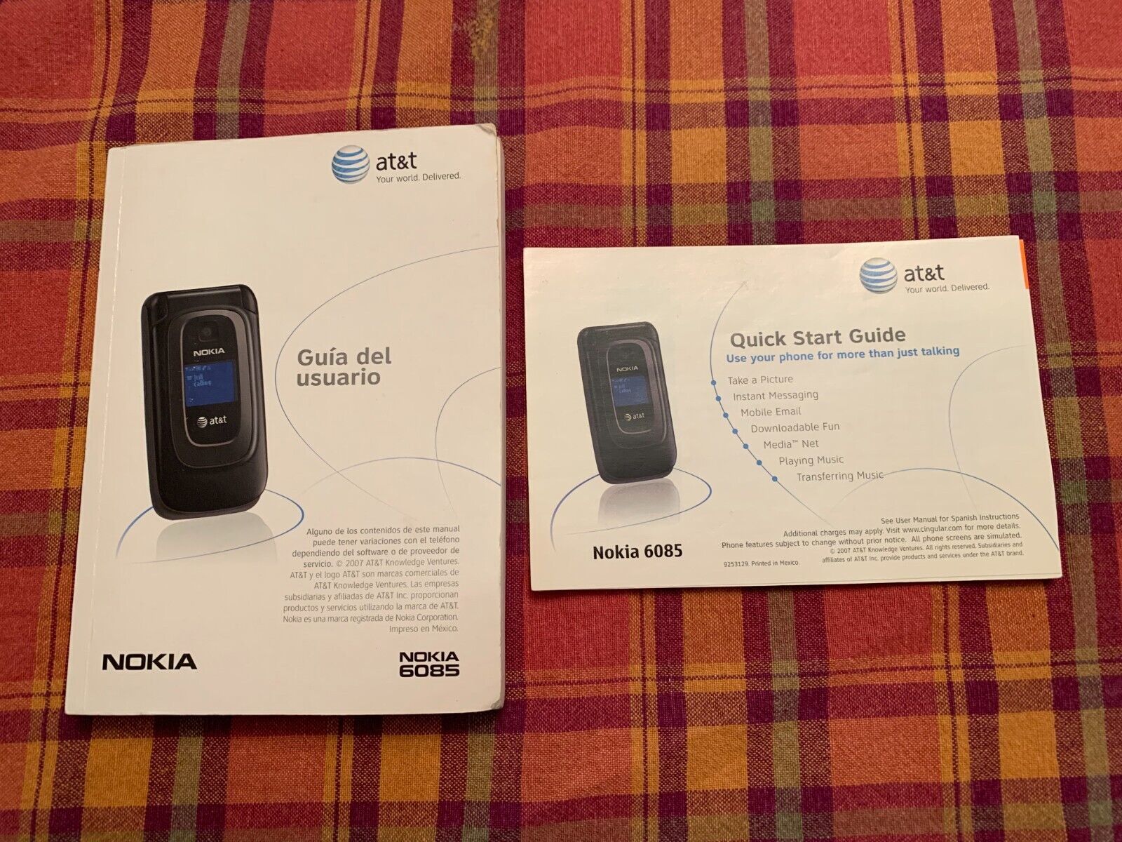 Nokia 6085 AT&T Phone Quick Start & User Guide - $14.03