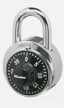 NEW Master Lock 1500D, Preset Combination Padlock, 1-7/8 in. Wide, Black... - $8.43