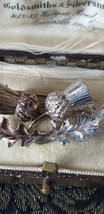 Antique Vintage Victorian 1800-s Scottish Thistle Brooch- 2 Tones- Very ... - £67.02 GBP