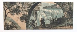 Victorian Trade Card Globe Baking Company Easter Promotion 1800s Waterfall - £14.39 GBP