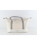 Lacoste Parfums Spell Out Crocodile Logo Leather Handled Tote Bag Nylon ... - $545.25 MXN
