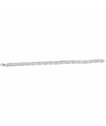 10kt White Gold Womens Round Diamond XOXO Bracelet 1 Cttw - £1,559.65 GBP