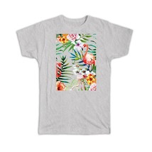 Flamingo Orchids : Gift T-Shirt Tropical Bird Ecology Nature Aviary - £20.04 GBP