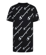 Champion Little Boys Short Sleeve All Over Print T-Shirt,Black,4 - £14.22 GBP