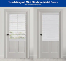 Magnetic Blind Steel Door Cordless Window Vinyl Mini Curtain Magnet Shad... - $33.39