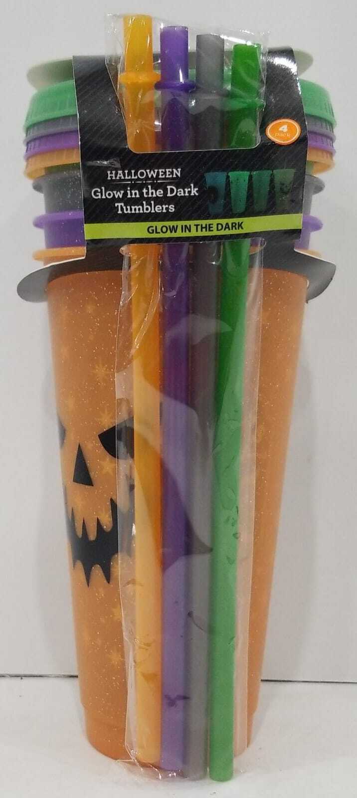 Way To Celebrate Halloween Glow In The Dark Tumblers, 4 Pack, Assorted 25oz Item image 2