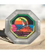 South Padre Island Vintage 90’s Neon Acrylic Fridge Magnet Sailboat Waves - $229.99 MXN
